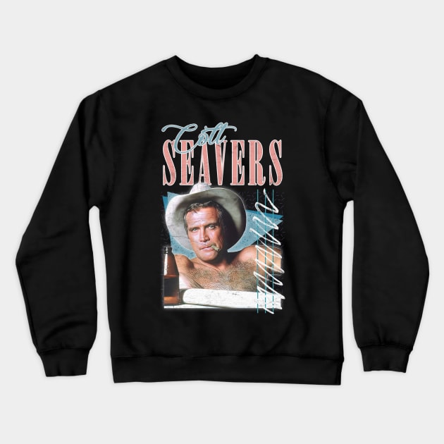 Colt Seavers / 80s TV Retro Design Crewneck Sweatshirt by DankFutura